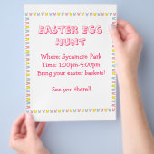 Pasen Egg Hunt Flyer (Hand)