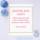 Pasen Egg Hunt Flyer (Enkel)