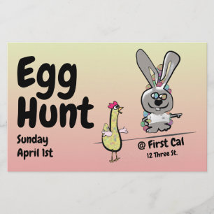 Pasen Egg Hunt Flyer