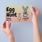 Pasen Egg Hunt Flyer (Hand)