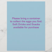 Pasen Egg Hunt Flyer (Achterkant)