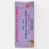 Pasen Egg Hunt gepersonaliseerd Spandoek (Verticaal)