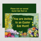 Pasen Egg Hunt Kaart (Voorkant / Achterkant)