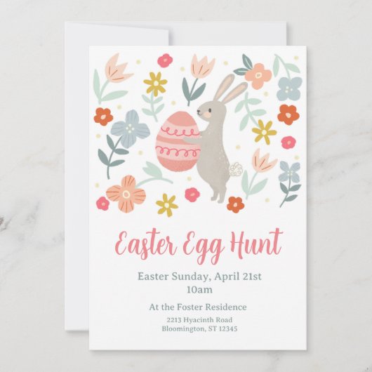 Pasen Egg Hunt Kaart (Voorkant)