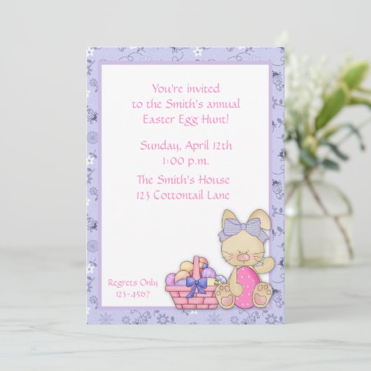 Pasen Egg Hunt Kaart (Staand voorkant)