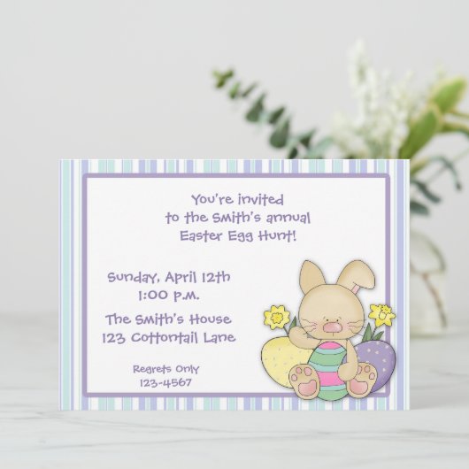 Pasen Egg Hunt Kaart (Staand voorkant)