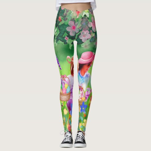 Pasen Egg Hunt Leggings (Voorkant)