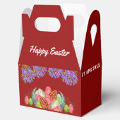 Pasen Egg Hunt Lila Waterverf Blooms Greenery Bedankdoosjes (Geopend)