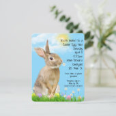 Pasen Egg Hunt met Bunny Kaart (Staand voorkant)