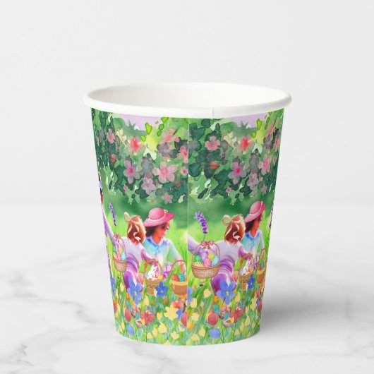 Pasen Egg Hunt Papieren Bekers (Rechts)