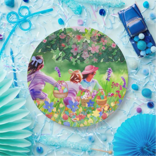 Pasen Egg Hunt Papieren Bordje (Feest)