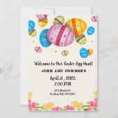 Pasen Egg Hunt Pasen Brunch Bunny Kaart (Voorkant)
