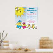 Pasen Egg Hunt Poster (Keuken)
