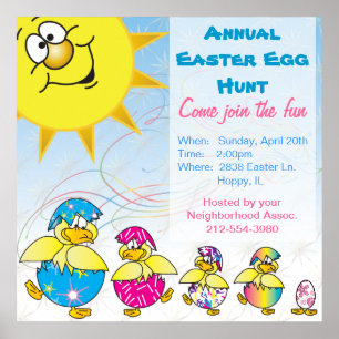 Pasen Egg Hunt Poster