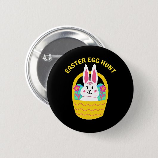 Pasen Egg Hunt Ronde Button 5,7 Cm (Voorkant /achterkant)