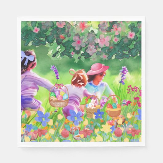 Pasen Egg Hunt Servet (Voorkant)