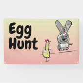 Pasen Egg Hunt Spandoek (Horizontaal)