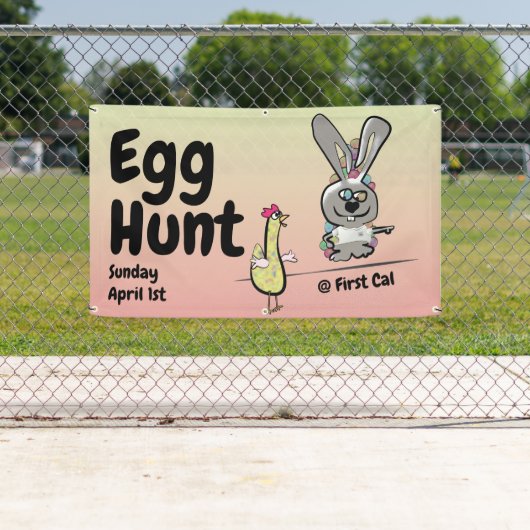 Pasen Egg Hunt Spandoek (Insitu)