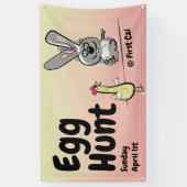 Pasen Egg Hunt Spandoek (Verticaal)