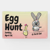 Pasen Egg Hunt Spandoek (Horizontaal)