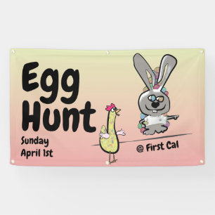 Pasen Egg Hunt Spandoek
