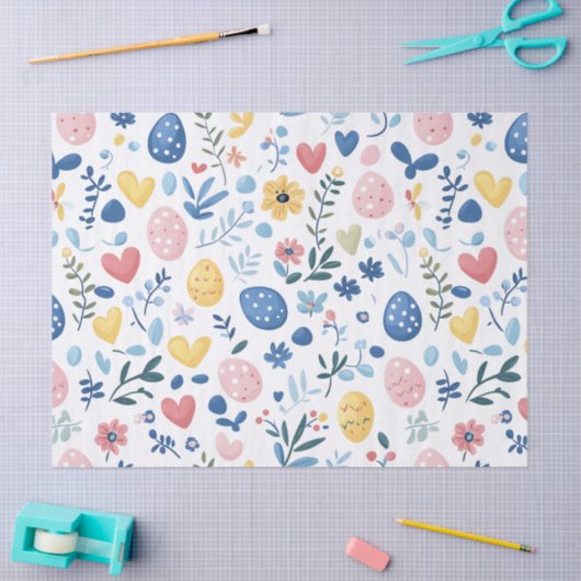 Pasen Egg Hunt Tissuepapier (Craft)