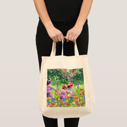 Pasen Egg Hunt Tote Bag (Voorkant (product))