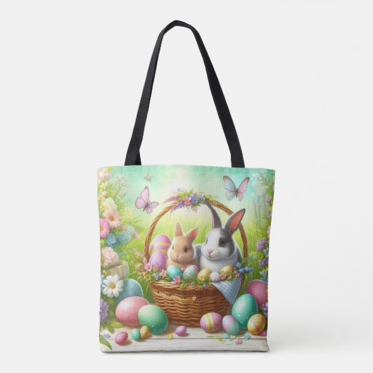 Pasen Egg Hunt Tote Bag (Achterkant)