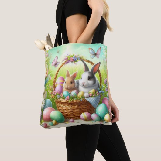 Pasen Egg Hunt Tote Bag (Dichtbij)