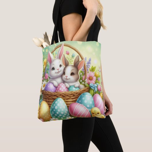 Pasen Egg Hunt Tote Bag (Dichtbij)