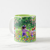 Pasen Egg Hunt Tweekleurige Koffiemok (Voorkant links)