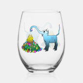 Pasen Egg Hunt Wijnglas Zonder Voet (Voorkant)