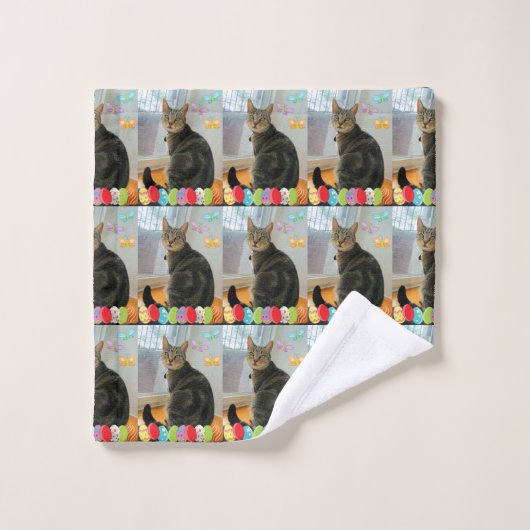 Pasen Egg Indigo Bad Handdoek (Wasdoekje)