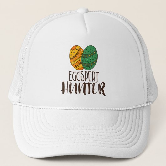 Pasen Eggspert Hunter Funny Quote Trucker Pet (Voorkant)