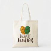 Pasen Eggspert Hunter Funny Tote Bag (Voorkant)