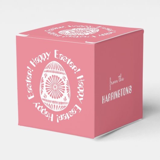 Pasen Ei aangepaste gunst dozen Bedankdoosjes (Voorkant Zijde)