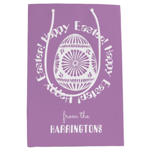 Pasen Ei aangepaste medium geschenk tas Cadeauzakje (Voorkant)