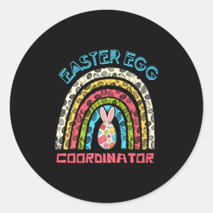 Pasen Ei Coördinator Grappige Jongens Meisjes Gelu Ronde Sticker