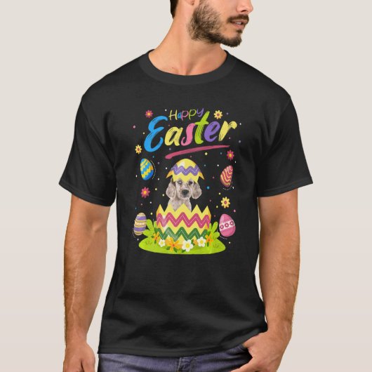 Pasen Ei Engels Setter Hond Gelukkig Pasen T-shirt (Voorkant)