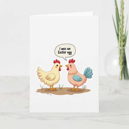 Pasen Ei Grappige Vogel Kaart (Voorkant)