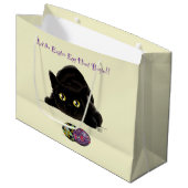 Pasen Ei Hunt Kat Grappig Groot Cadeauzakje (Voorkant Gekanteld)