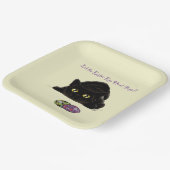 Pasen Ei Hunt Kat Grappig Papieren Bordje (Gebogen)