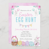 Pasen Ei Hunt uitnodiging, Kerk Ei Hunt Uitnodigen Kaart (Voorkant / Achterkant)