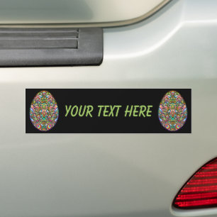 Pasen Ei Psychedelisch Design Kids Bumpersticker