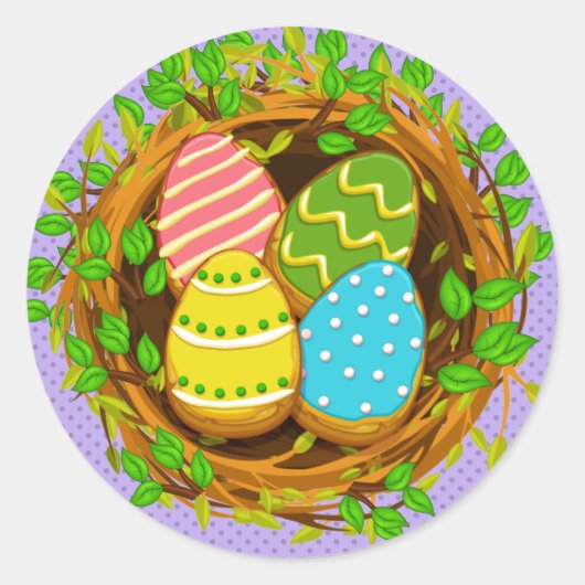 Pasen Eier Koekjes Sticker (Voorkant)