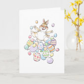 Pasen Eier Lawine Kaart (Gele Bloem)