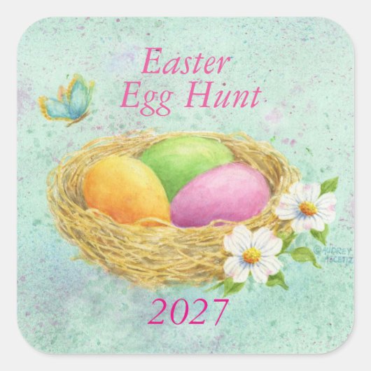 Pasen Eierjacht Stickers 2027 (Voorkant)