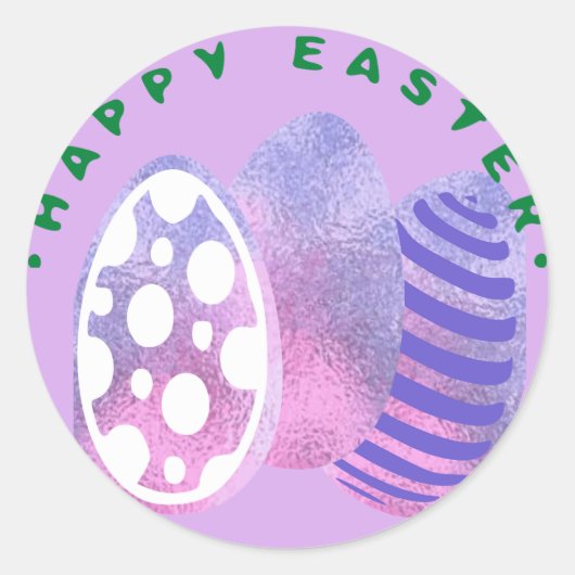 Pasen Eiersticker Ronde Sticker (Voorkant)