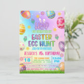 Pasen Eierzoektocht Uitnodiging - Pastels (Staand voorkant)