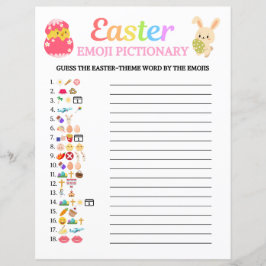 Pasen Emoji Pictionary Game